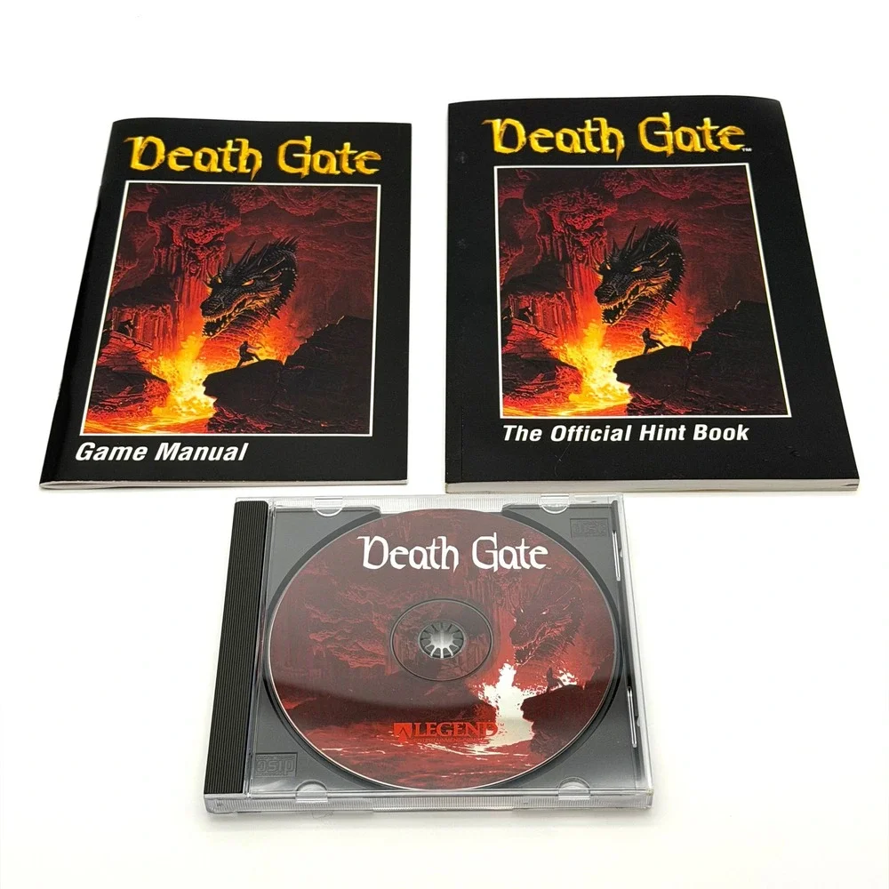 Death Gate PC Game 1994 Legend Big Box Complete CIB w/ Hint Book CD-ROM Lot